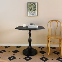 Table basse en bois massif de style français rétro, style américain du milieu du siècle, pour salon et balcon, garantie 1 an