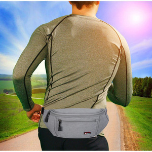 Riñoneras Deportivas Personalizadas al por Mayor para Hombre, Riñonera Impermeable para Viajes y Correr, Riñonera Negra - Product Image 6