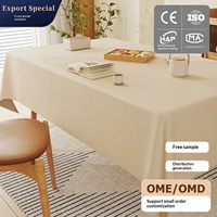 Nappe en cuir texturé, imperméable, anti-taches, style minimaliste, pour cuisine, salle à manger, maison, vente en gros