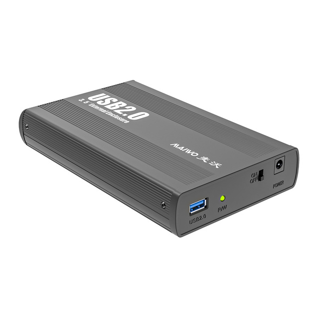 MAIWO Aluminum 3.5" SATA HDD Enclosure with USB 5Gbps Interface LED Indicator Heat Dissipation for External Hard Drive Casing