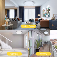 Éclairage Moderne pour la Maison Intérieure : Plafonnier Industriel Intelligent à Capteur PIR, Lampe de Plafond LED Intelligente avec Détecteur de Mouvement, Lumières de Maison Intelligente