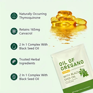 Extracto de Orégano Orgánico de Alta Calidad, Aceite de Orégano Herbal con Aceite de Semilla Negra, Suplemento en Cápsulas de Aceite de Orégano, Stock Local en EE. UU. - Product Image 5