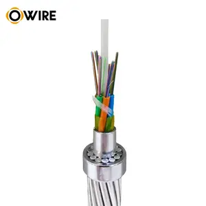 OPGW 12 24 48 96 core Central tube type outdoor Self-supporting optical cable opgw suppliers