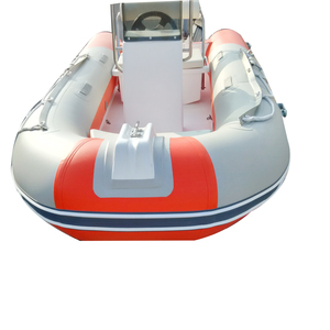 (ce) Bateaux pneumatiques à grande vitesse en PVC de 14 pieds, catamarans de pêche à coque rigide en fibre de verre à vendre - Product Image 4
