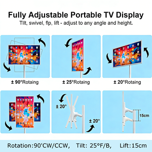 Pantalla Móvil Más Vendida con Bolsa de Transporte y Soporte, Pantalla Táctil Inteligente Portátil de 32 Pulgadas - Product Image 6