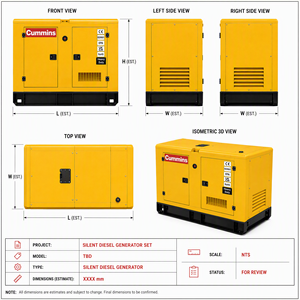 เครื่องกำเนิดไฟฟ้าดีเซล 25KW 32KVA 32kw 200kw 10kva 15kva 20kva 100kva 1000kva แบบเงียบ - Product Image 4