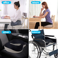 Usine directement vendre conducteur siège de voiture confortable coussin mousse coccyx coussin orthopédique mousse à mémoire de forme avec un bon service