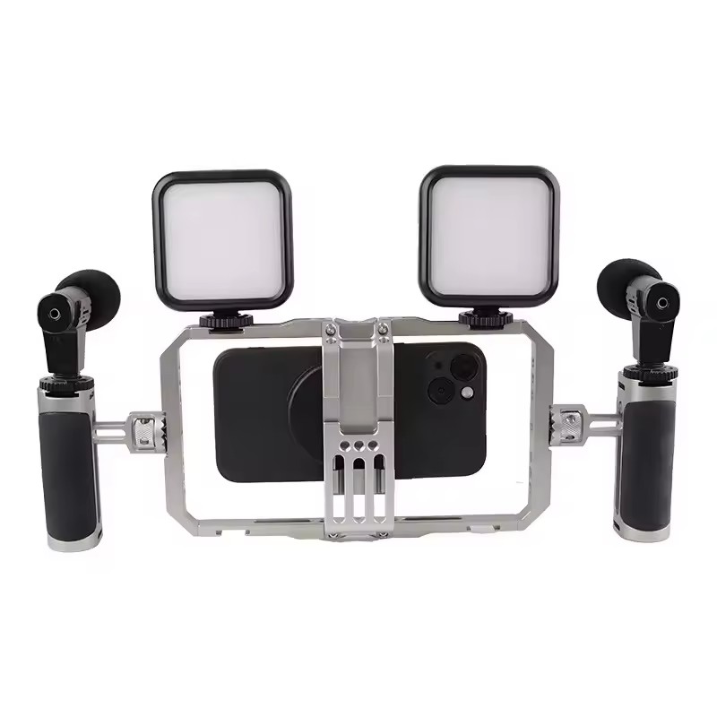 cage (silver) + 2 lights + 2 mic