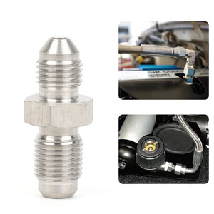 Adaptateur de raccordement fileté en acier inoxydable AN3 M12x1 pour conversion de tuyau de frein, longueur 32 mm - Product Image 5