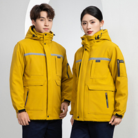 Nouvelle veste de travail hiver 2026 pour hommes et femmes, épaisse, résistante au froid, coupe-vent, imperméable, en polyester, pour la protection du travail