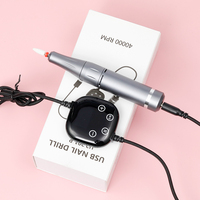 Hoge Kwaliteit Groothandel 201 Nail Drill Machine Handstuk Gel Nagelboren Korea Elektrische Plastic Manicure Nail Art Vijl Boorpen