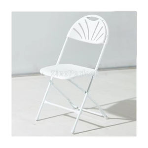 Sillas Plegables de Plástico con Marco de Metal Apilables para Jardín, Exteriores, Eventos, Sillas Plegables y Apilables al por Mayor - Product Image 1