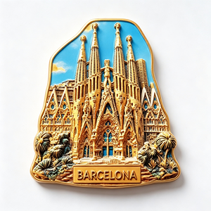 Imán de nevera personalizado de poliresina 3D con diseño del monumento de <span class=keywords><strong>Barcelona</strong></span>, España, recuerdo turístico, imán para refrigerador, decoración del hogar, regalo. - Product Image 6