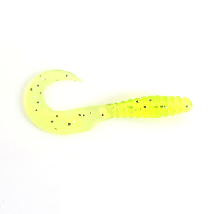 Newbility <span class=keywords><strong>de</strong></span> silicona colorido brillo bobinado cola <span class=keywords><strong>gusano</strong></span> señuelo <span class=keywords><strong>de</strong></span> la pesca <span class=keywords><strong>de</strong></span> PVC ambiental señuelo <span class=keywords><strong>gusano</strong></span> <span class=keywords><strong>de</strong></span> plástico suave - Product Image 2