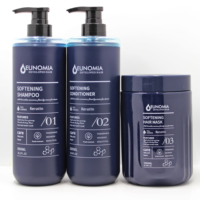 Ensemble Shampooing et Après-Shampooing Eunomia Sans Sulfate, Vegan, Biologique, Marque Privée, aux Baies d'Açaï, Fruit de Vie Brésilien, Kératine et Huile d'Argan