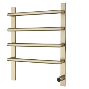 Factory Supplier Wall Gold Bathroom Set Towel Bars Rack Bathroom Stainless Steel Towel Hanger For Hotel