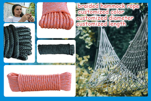 Fabricante LOW MOQ personalizado Nylon doble viaje individual ligero al aire libre Camping red de carga malla hamaca 120-180kg capacidad - Product Image 5