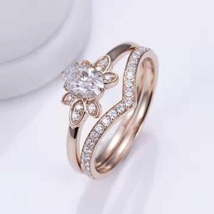 Anillo de Diamante Moissanita de Plata de Ley 925 con Diamante Cultivado en Laboratorio, Joyería Fina de Lujo para Novia - Product Image 4