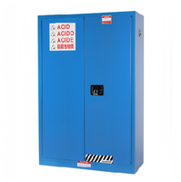 Armoire de sécurité pour liquides corrosifs SCEELAB en acier, résistante au feu, pour l'école, le laboratoire, l'usage industriel