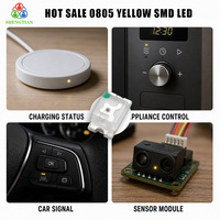 0805 Gelbe SMD-LED 2V 5mA CE-Zertifiziert Langlebige Statuslampe mit 50000 Stunden Lebensdauer für Industrielle Tastengeräte
