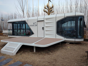 Casa Cápsula Modular V7 con Aislamiento <span class=keywords><strong>de</strong></span> Espuma <span class=keywords><strong>de</strong></span> Poliuretano <span class=keywords><strong>de</strong></span> 100 mm, Relleno <span class=keywords><strong>de</strong></span> Mortero Reforzado, Casa Cápsula para Hotel - Product Image 3