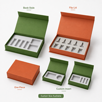 Boîte d'emballage cosmétique personnalisée avec fermeture magnétique, style livre, boîte cadeau pour ensemble de sérum de soin de la peau, emballage en papier rigide imprimé sur mesure