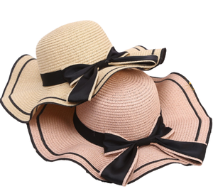 Sombrero de Playa para Mujer con Ala Ancha, Elegante Sombrero de Paja para Verano, Venta al por Mayor, Artesanía Vietnamita - Product Image 4