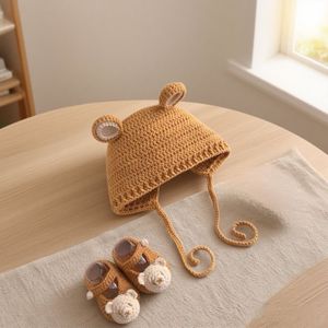 Kit <span class=keywords><strong>de</strong></span> Ganchillo DIY <span class=keywords><strong>para</strong></span> Gorro <span class=keywords><strong>de</strong></span> Oso Adorable con Zapatos, Incluye Hilos, Ganchos e Instrucciones <span class=keywords><strong>de</strong></span> Punto <span class=keywords><strong>para</strong></span> Principiantes y Amantes <span class=keywords><strong>de</strong></span> las Manualidades - Product Image 4