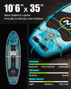 MyBoat OEM 10'6 "x35" x6 ''Sup Board <span class=keywords><strong>gonflable</strong></span> Dropshipping <span class=keywords><strong>Stand</strong></span> <span class=keywords><strong>up</strong></span> <span class=keywords><strong>Paddle</strong></span> Board Waterplay Surfboard SUP pour tous les niveaux de compétence - Product Image 5
