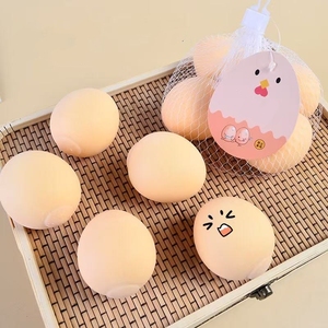 ของเล่นบีบแป้งไข่จำลองสร้างสรรค์ ลูกบอลเด้งช้า บรรเทาความเครียดและความวิตกกังวล ของตกแต่ง - Product Image 2