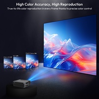 Proyector OEM Google TV 4K 1600 ANSI DTS con Enfoque Automático, para Cine en Exteriores, NFC, Voz Inteligente, 2G RAM, HIFI Estéreo
