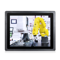 Moniteur marin industriel d'extérieur à écran tactile résistif capacitif à haute luminosité de 10.4 pouces, écran Lcd à cadre ouvert