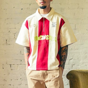 เสื้อโปโลสำหรับผู้ชายเสื้อฟุตบอลพิมพ์ลายสตรีทแวร์ใส่ลำลองโลโก้ได้ตามต้องการ - Product Image 3