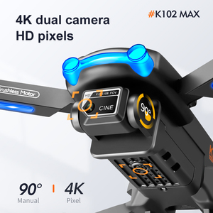 K102 MAX 4K HD Drone RC professionnel double caméra mini quadrirotor avec <span class=keywords><strong>Wifi</strong></span> FPV et évitement d'obstacles pour enfants débutants - Product Image 6