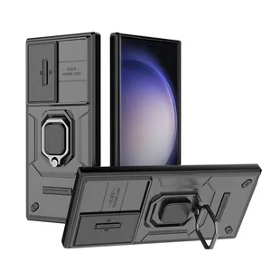 Custodia per telefono in TPU per PC con supporto magnetico Anti-caduta con protezione completa per armatura all'ingrosso per Samsung A14 A24 A34 S23 Cover