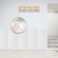 Commandez des autocollants muraux en mousse 3D autocollants, revêtement mural XPE, panneau mural imperméable pour enfants, papier peint 3D, décoration intérieure