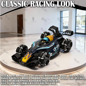 Voiture de course télécommandée Dwi Dowellin RC 4x4 Formule F1 <span class=keywords><strong>Drift</strong></span> Smoke, 2,4 GHz, contrôle gestuel par capteur, course sportive 360° °   Rotation 3 Lumières - Product Image 5