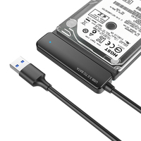 Cable de controlador de disco duro USB 3,0 a 2,5 "SATA con cable de alimentación USB a C Cable SATA a USB