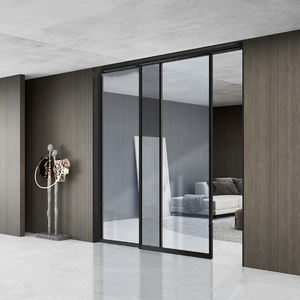 ประตูกั้นสไลด์อลูมิเนียมอัลลอยด์รางเงียบเหมาะสำหรับพื้นที่เปิดโล่งรุ่นทนทานสำหรับห้องครัวและห้องน้ำชา - Product Image 4