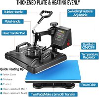 Pour pour 29*38 nouveauté 5-en-1 Combo presse à chaud Machine T-shirt/tasse/capuchon plaque 220V imprimante à plat impression personnalisée