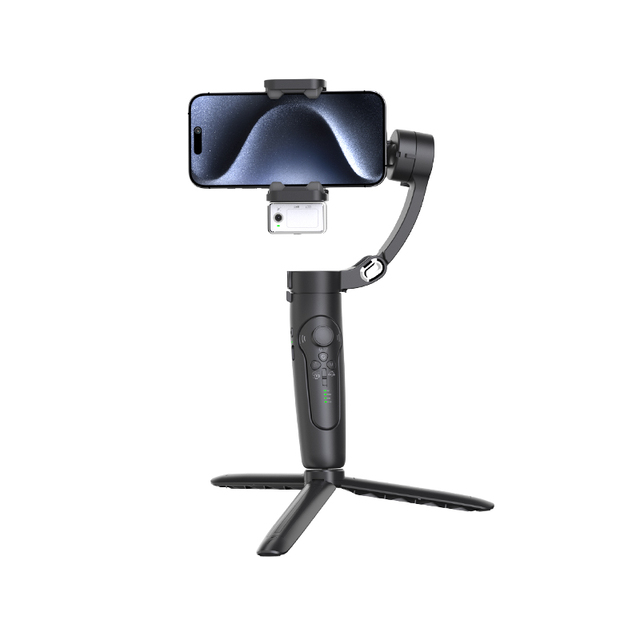 3 Axis AI Gimbal Stabilizer Tripod Anti-shake Face Tracking Gesture Remote Control APP Fill Light Foldable Phone Selfie Stick