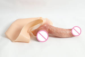 قضيب اصطناعي سيليكوني قابل للارتداء بالجملة من المصنع، سروال لتمديد القضيب، معزز للتحفيز الجنسي، ألعاب جنسية للبالغين - Product Image 2