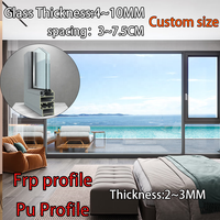 Proveedor de Ventanas de PU, Perfil de Fibra de Vidrio FRP Ligero de Alta Resistencia, Perfil Estructural Compuesto Pultruido, OEM Disponible