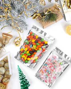 Bolsa de plástico PE personalizada transparente de alta calidad, bolsa con cremallera de pie, a prueba de humedad y grado alimenticio para embalaje - Product Image 3