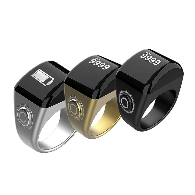 Hot-sale Islamic Ramadan Gift Smart Zikr Ring Smart Tasbih Ring App Control Electronic Tasbeeh Zikir Ring Counter Tally Counter