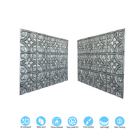 Livraison incluse, dalles de plafond imitation étain 24x18 pouces, panneau mural intérieur en PVC gaufré pour restaurants et bars PLB10 Étain antique