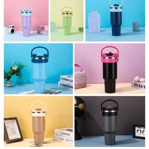 1200ml Custom Logo SUS 304 Stainless Steel Double-Wall Vacuum Tumbler Handle 6-12 Hours Thermal Performance <b>Hot</b>/<b>Cold</b> Insulated - Product Image 4