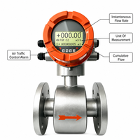 RUIJI LD-DN25 2 Inch Digital Stainless Steel Water Milk Alcohol Flow Meter 4-20mA Pulse Output untuk Bahan Bakar Diesel OEM