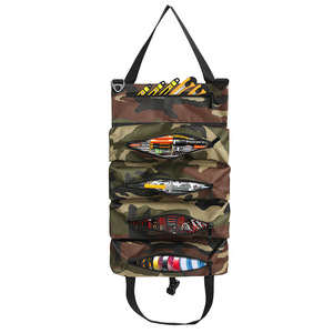 Sac de rangement d'outils multifonctionnel OEM 47x28cm, sac suspendu portable à fermeture éclair multicouche pour outils, fournitures de pêche, camping en plein air - Product Image 4
