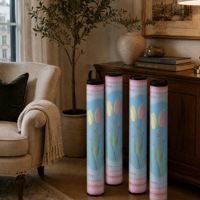 Sac de rangement pour tapis de mahjong en PVC transparent, durable et de qualité supérieure, grande capacité, 33,5 pouces, fermeture éclair, poignée, résistant à l'eau, écologique